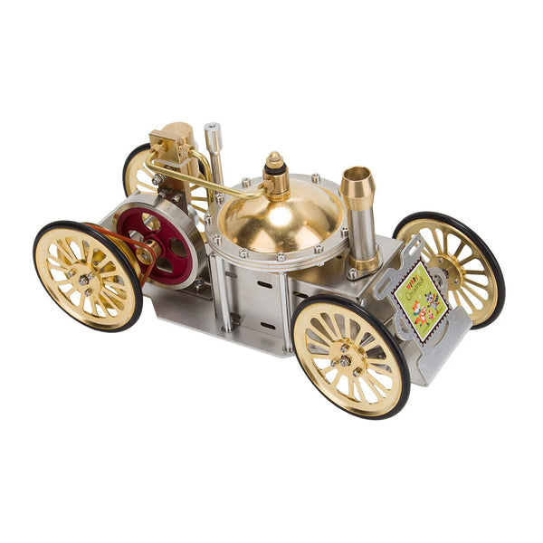 ENJOMOR Christmas Metal Steam-Powered Car Model A Functional Science & Education Collectible Gift