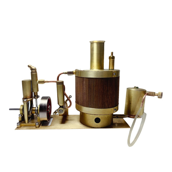 Mini Single-Cylinder Steam Engine Set With Boiler For Model Ship Within 50cm