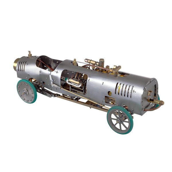 RC Rear-Drive Steam Car Retro Vehicle Model With V4 Steam Engine