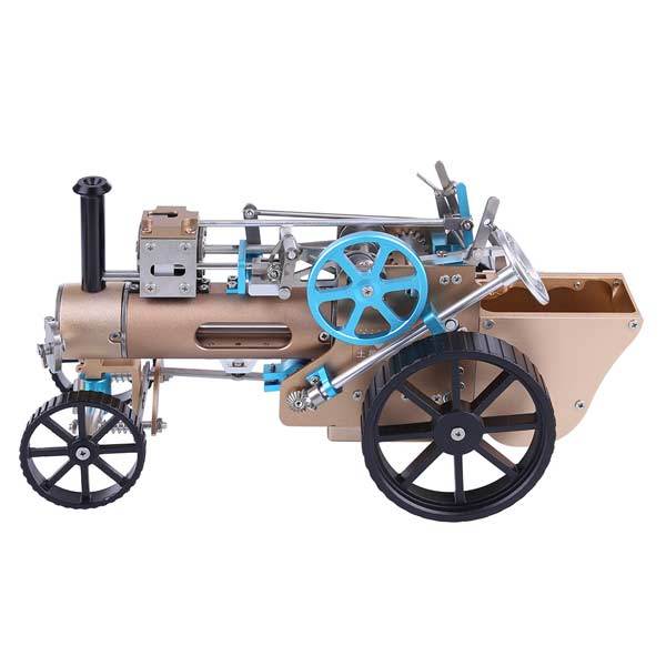All-Metal Craftsmen Electric Steam Car Model Simulation High Challenge Assembled Toy